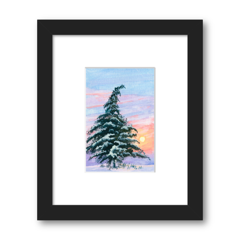 Sunset Snow