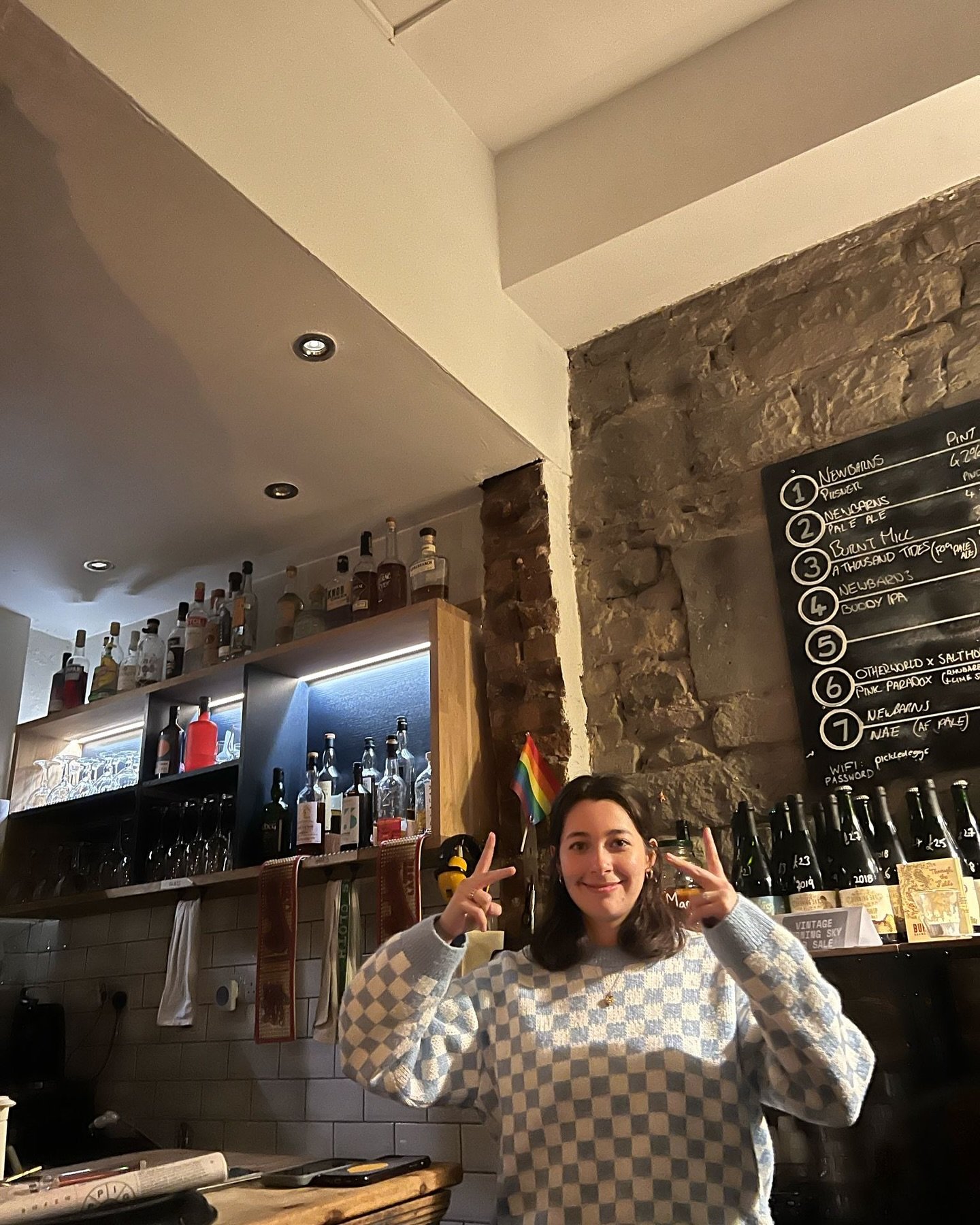 Amy pulled her last pint at Salt Horse last night. She&rsquo;s swapping beer for whisky, sell-out.
She&rsquo;s been an absolute star behind the bar. Always smiling, always dancing, always up for a laugh.
We&rsquo;ll miss her loads. Come back for a pi