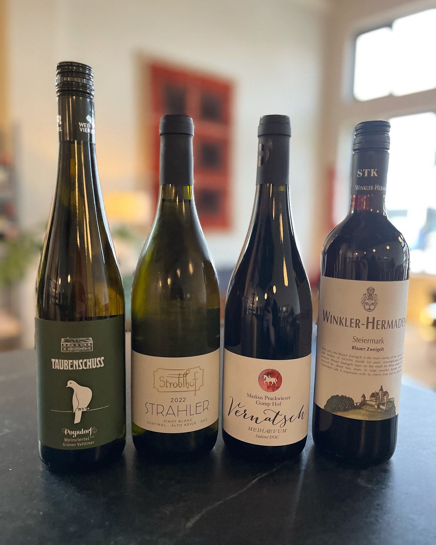 Looking forward to Wine Wednesday this week with @archetyp_alpine! We&rsquo;ll be pouring these four beautiful Alpine wines - perfect for this chilly alpine weather in Portland ❄️ you know the drill by now - Wednesday, 5-7pm, absolutely FREE, yadda y