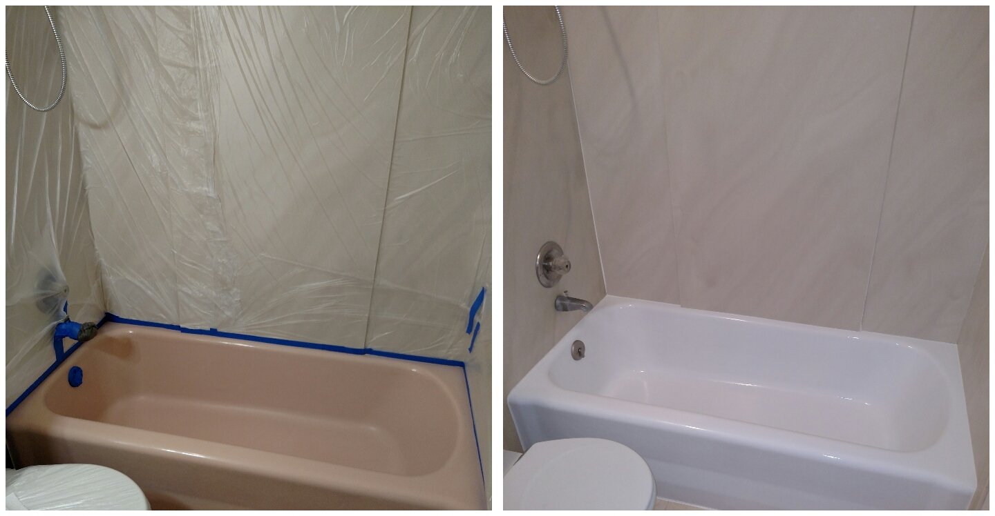 Bathtub - before & after