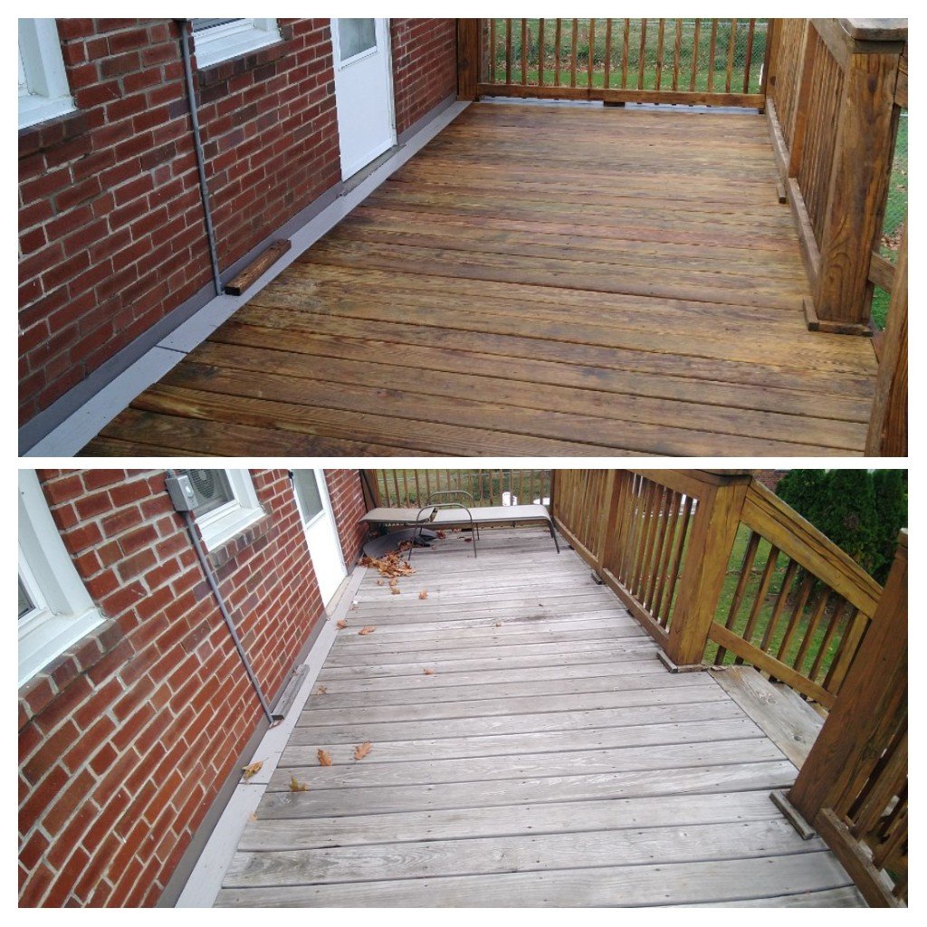 Deck - before & after