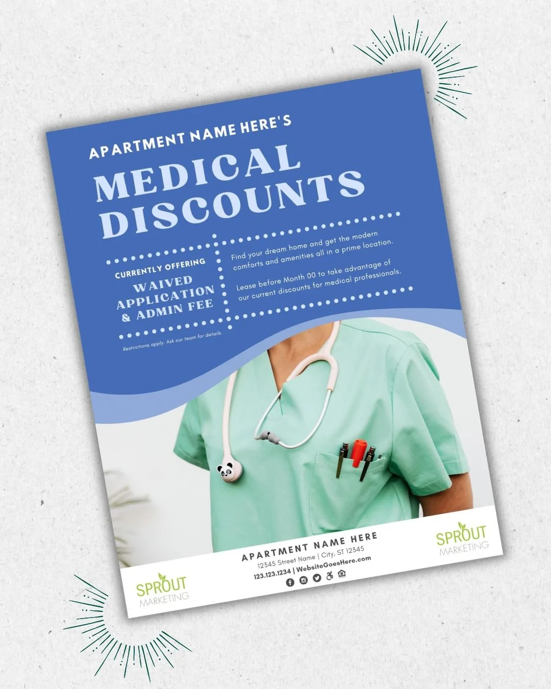 medical themed outreach marketing for apartment communities preferred employer program