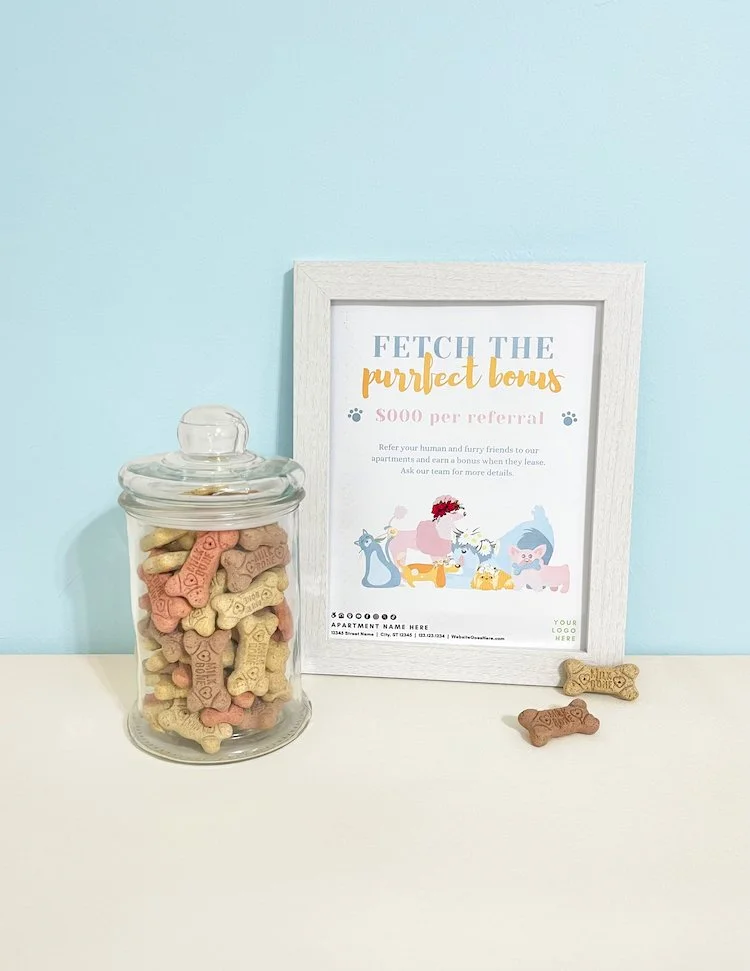 resident referral ideas for a budget and small team at apartments property managers leasing agents