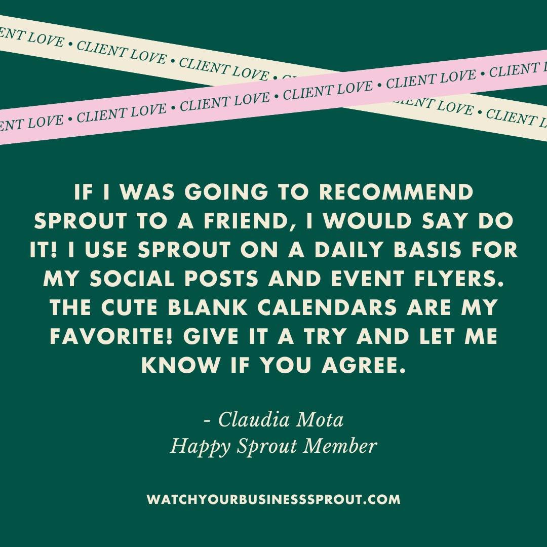 💡 Imagine having everything you need for marketing and events in one easy-to-use platform. From eye-catching social posts to beautifully designed event flyers (and yes, those adorable blank calendars 😍), Sprout makes it simple to create, connect, a