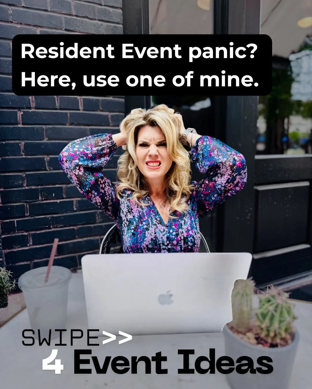 Caption: Feeling the event-planning burnout? You&rsquo;re not alone, friend.

When your brain is fried and inspiration is nowhere to be found, having a few easy, ready-to-go ideas can make all the difference.

So we pulled together 4 simple, resident