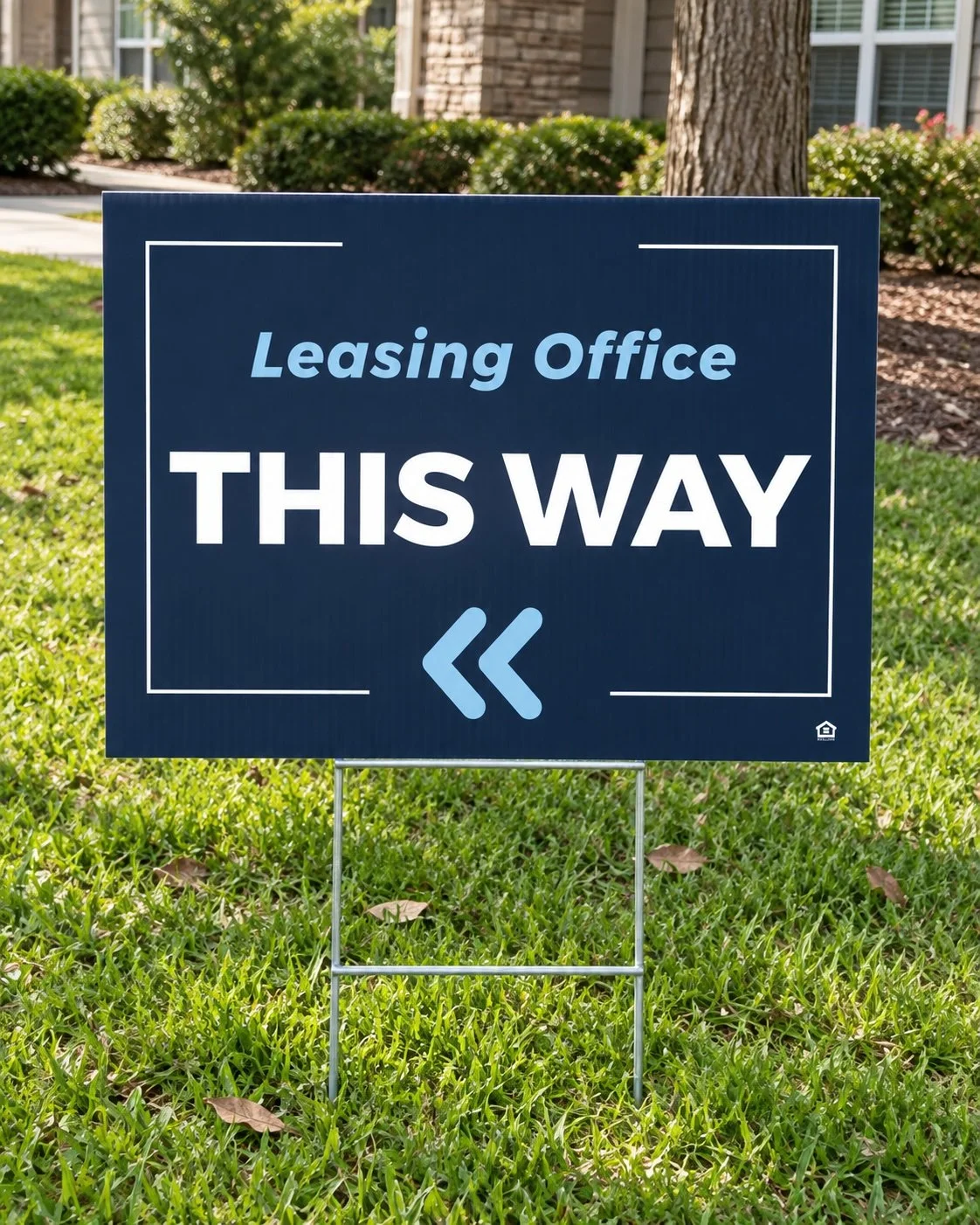 Directional Sign: Leasing Office This Way