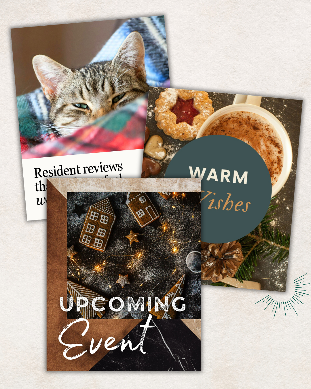 social media graphics captions and post ideas for apartment communities for property managers on a budget