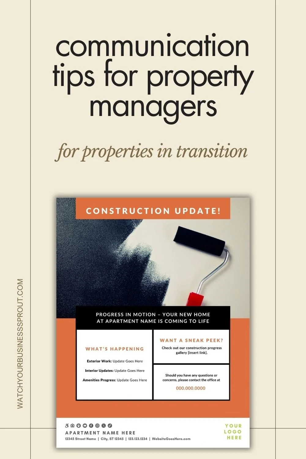 communication tips for property managers for construction renovations and management changes