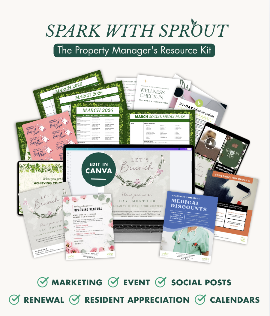 march resident event ideas, march resident appreciation ideas, march marketing ideas for apartments