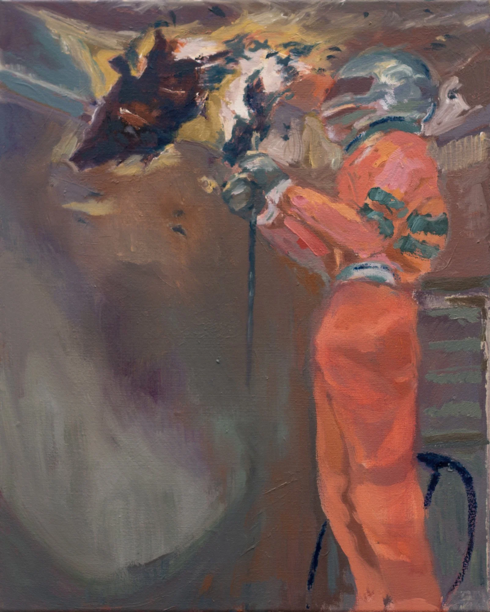 Torchbearer, Oil on Canvas, 50 x 40 cm, 2025