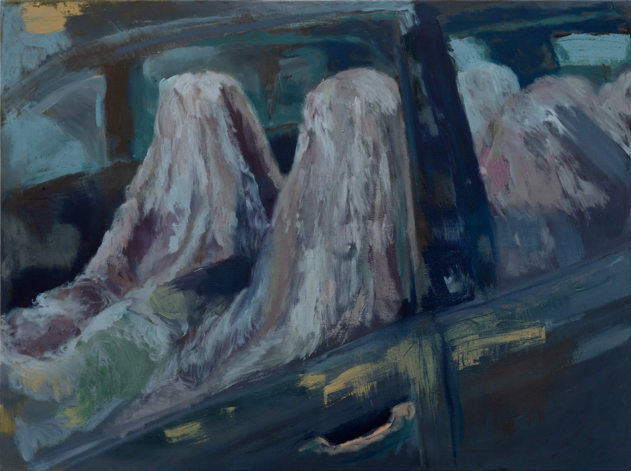 enclosed, yet sealed, Oil on Linen, 90 x 120 cm, 2025