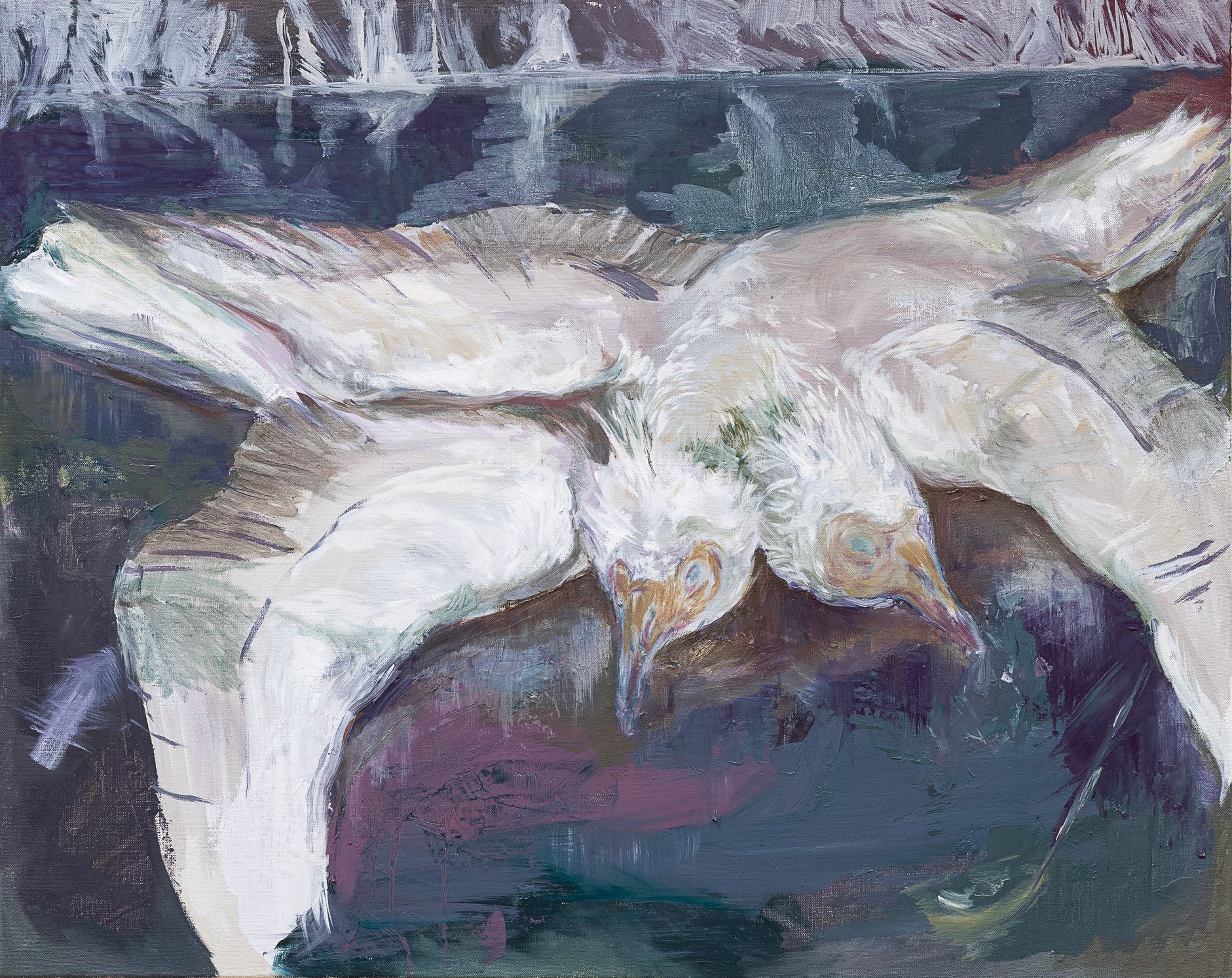 Schmutzgeier, Oil on Linen, 100 x 80 cm, 2024