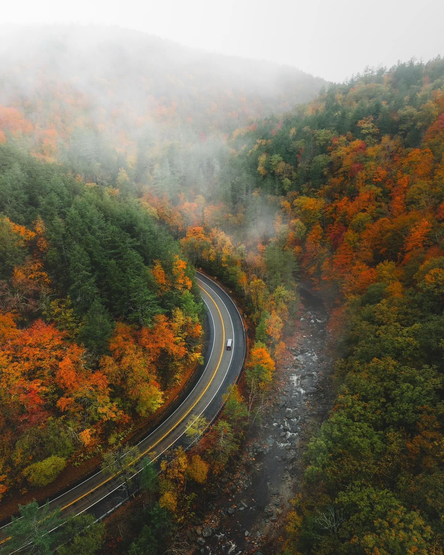 Odd conditions presented themselves last weekend on the trail. Rain came quick and so did cool temps. This area always perplexes me when it comes to foliage yet it&rsquo;s my favorite place to fly the drone in Mass. Just a bit up the road on top of t