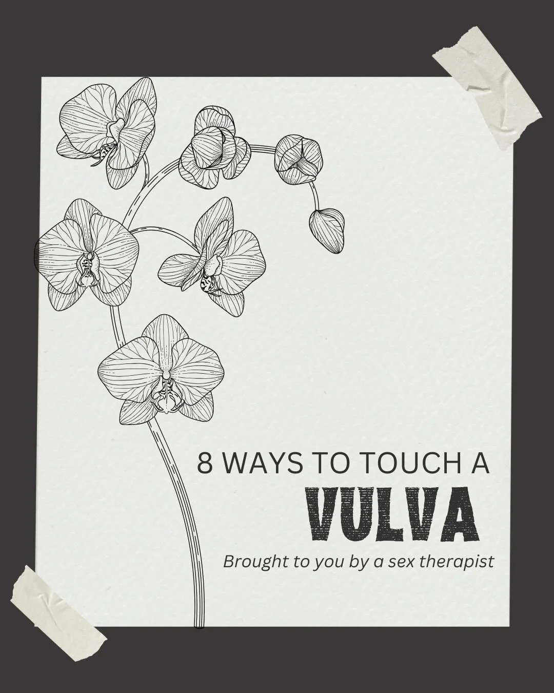 Alright, let&rsquo;s crank up the spice. 🔥

Most people hesitate when it comes to touching a vulva. Doesn&rsquo;t matter if it&rsquo;s touching themselves or someone else touching a vulva. This is a product of the lack of education on vulvas, pleasu