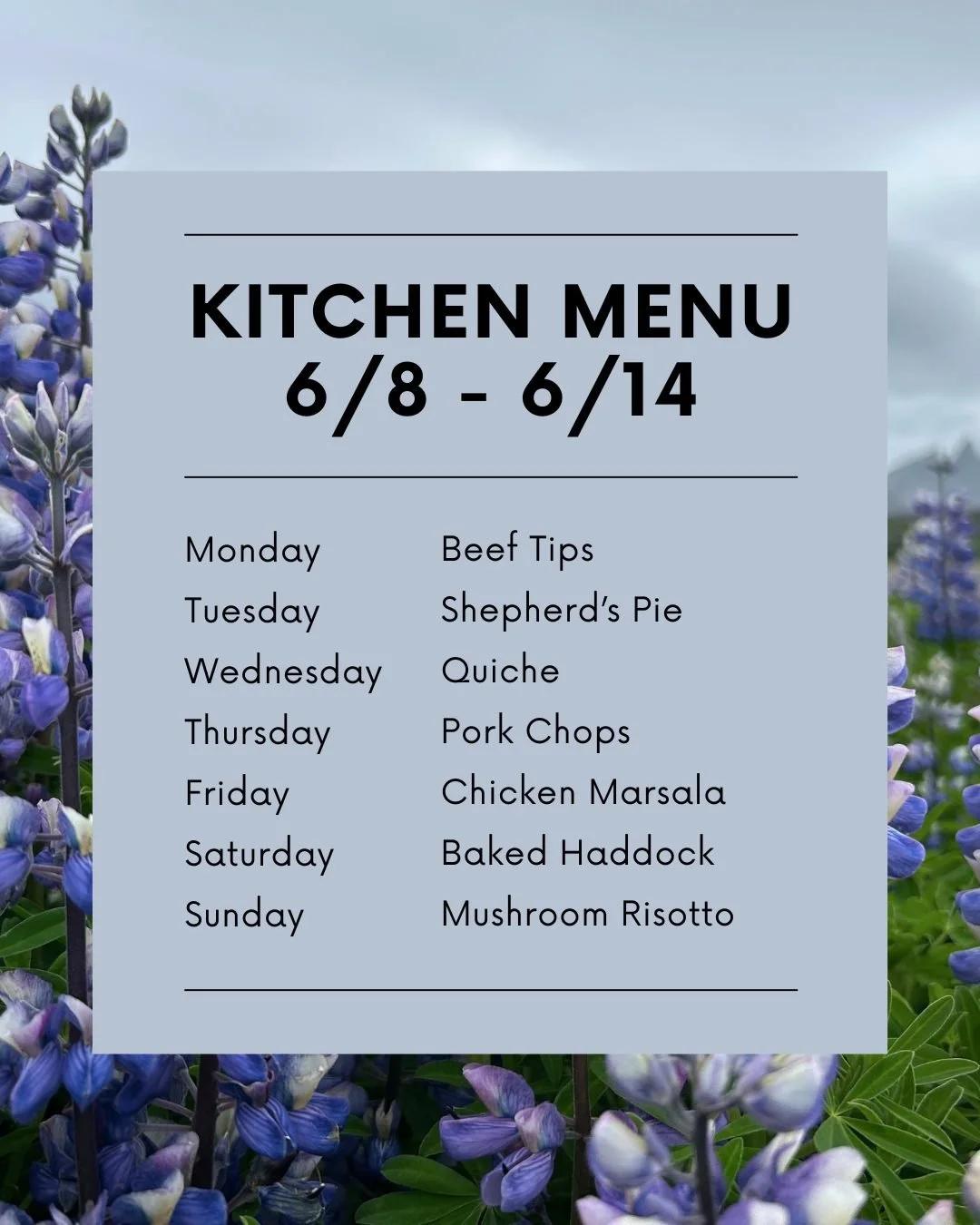There's some delicious Entrees coming out of our kitchen this week!