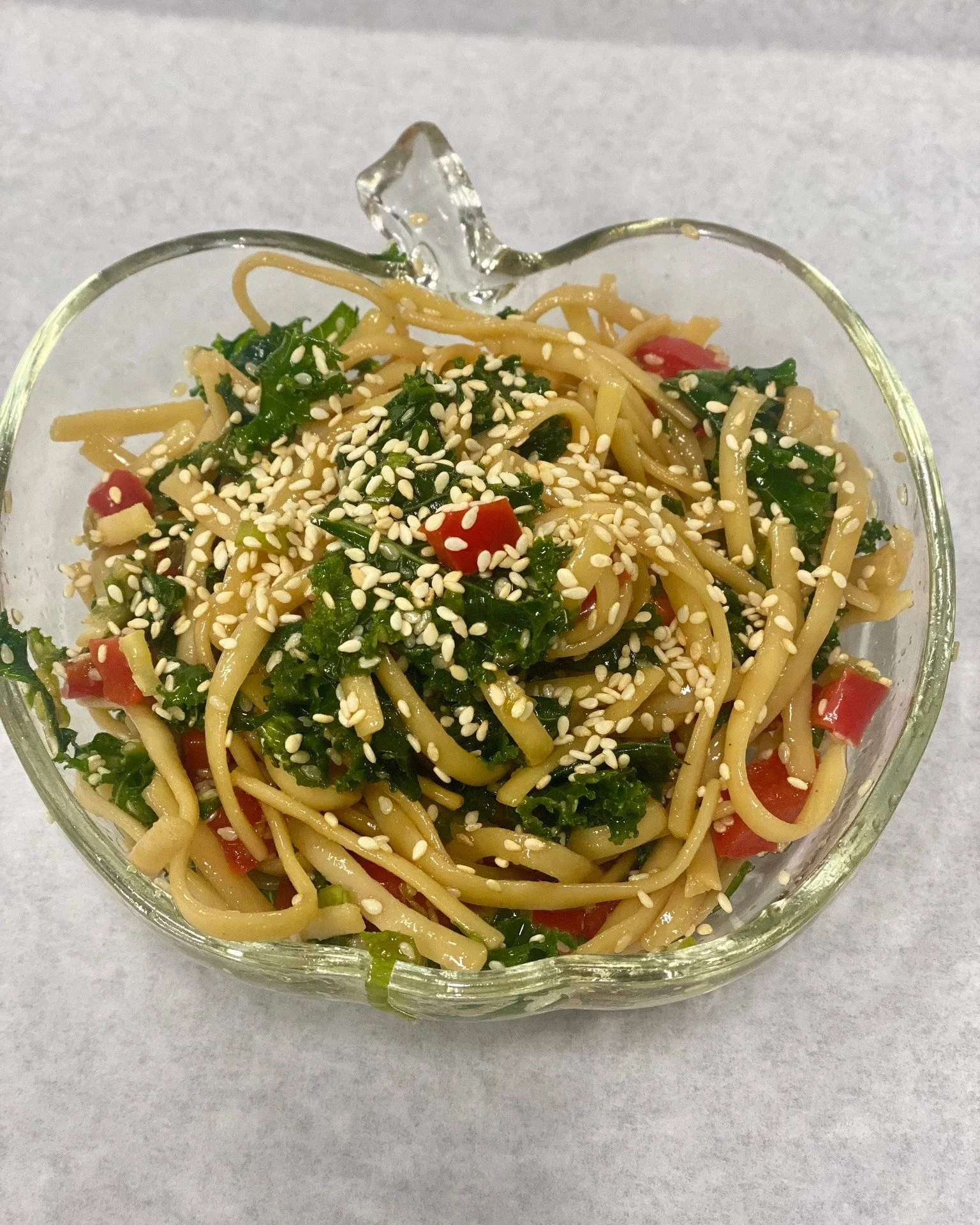 Don't want to turn on your oven on this hot day? We've got ready-to-eat pasta salads and other deli salads in our to-go fridge! 
Pictured: Cold Seasame Noodles, Pesto Tortellini Salad, and Orzo Salad.