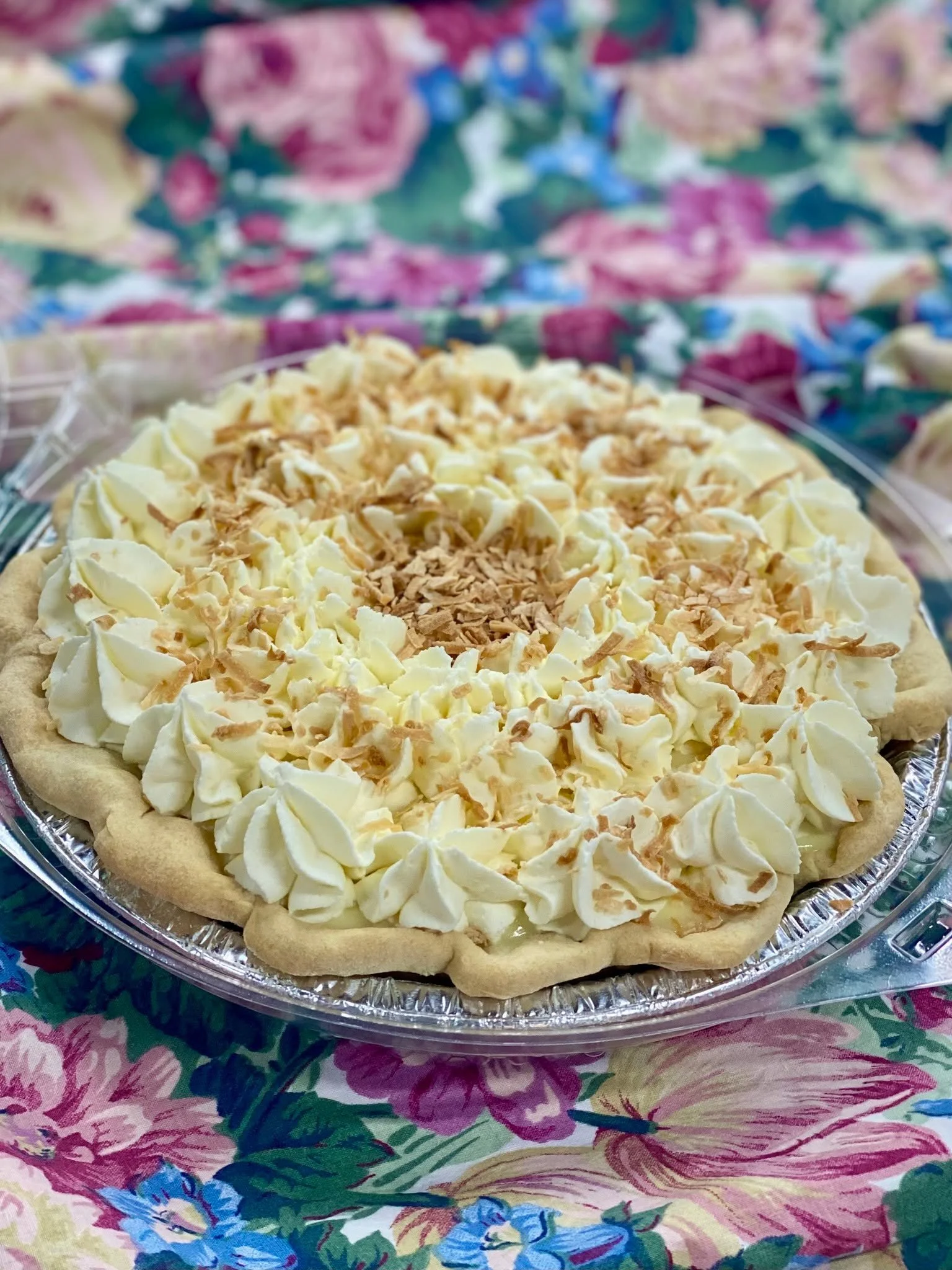 New flavors in the pies and dessert fridge! We have Coconut Cream Pies, Black Forest Cakes, and Peanut Butter Pies.