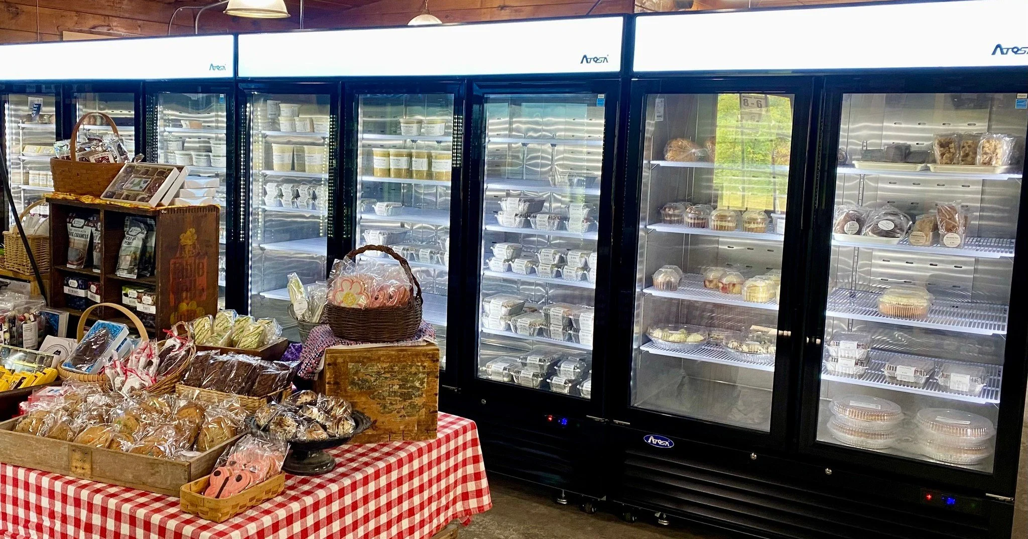 You may have noticed us moving some things around in the past couple weeks, that has been all for some new fridges! More space for Entrees, Pies, Dinner Desserts, and we've even got some chilled white wine. Come have a look at all our refrigerated go