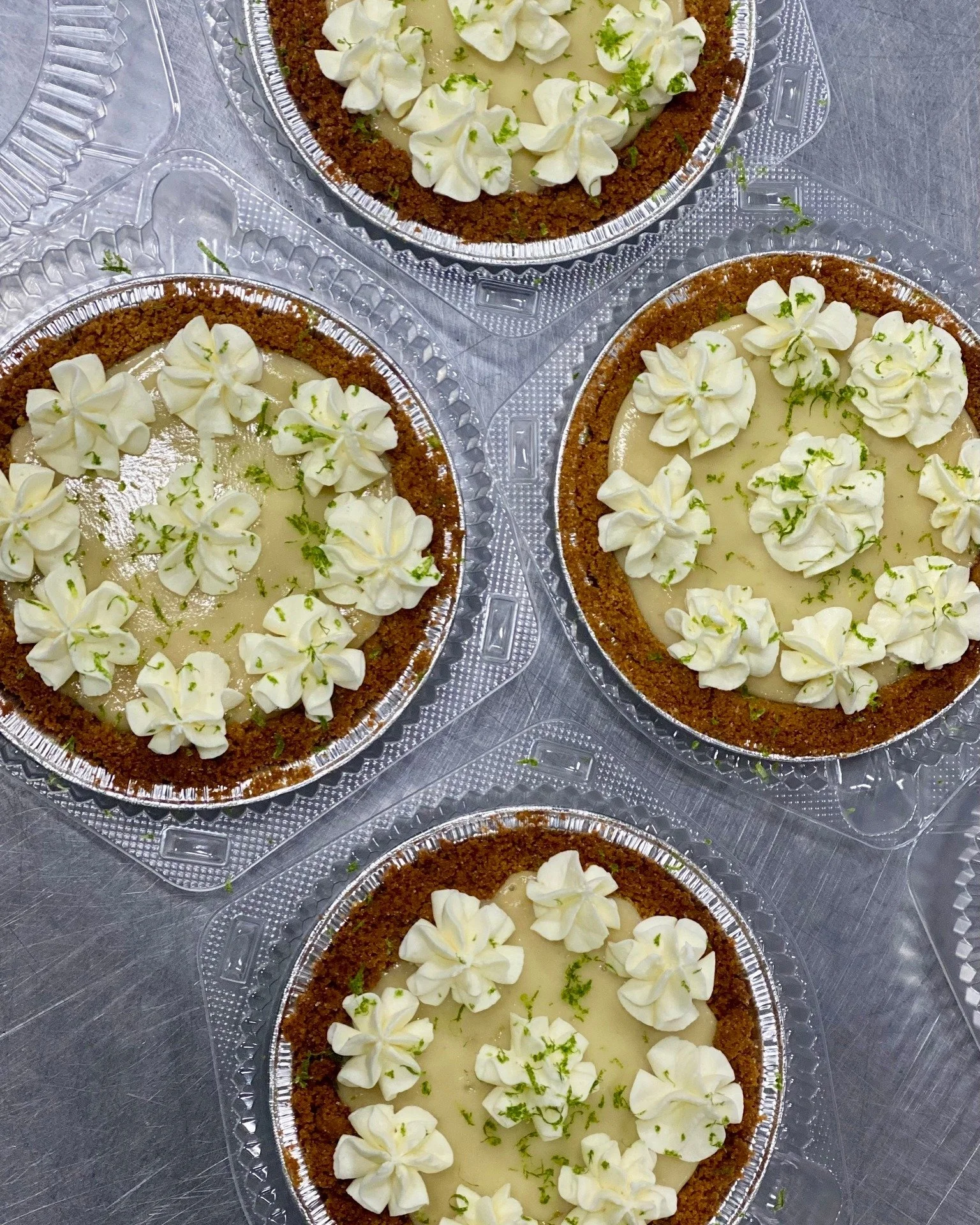 Feeling like pie? We have Key Lime Pies, Fruit Pies, and if that isn't your thing we also have Carrot Cakes!