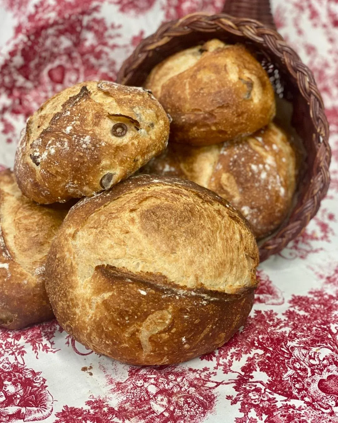 We do sourdough Wednesday through Sunday, and we&rsquo;ve got some fresh out of the oven this morning!