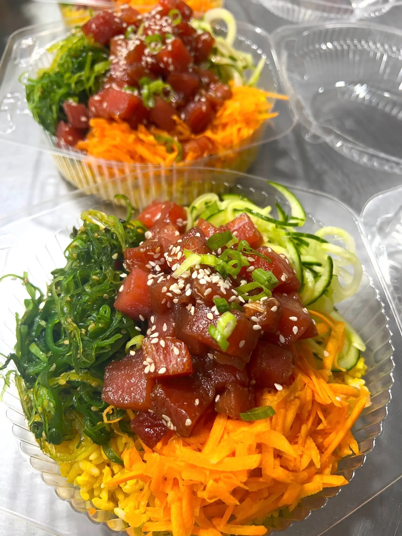 Tuna Poke Bowl is our Entree Special today! We also have Beef Tenderloin Tips as well as deli sides and salads like Cold Sesame Noodles, come have a look!