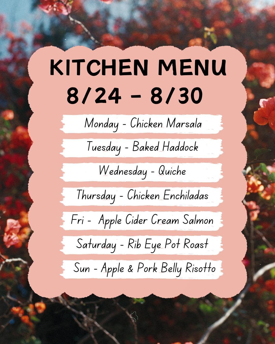 It&rsquo;s Menu Monday again! Check out our Entree Specials for the week!