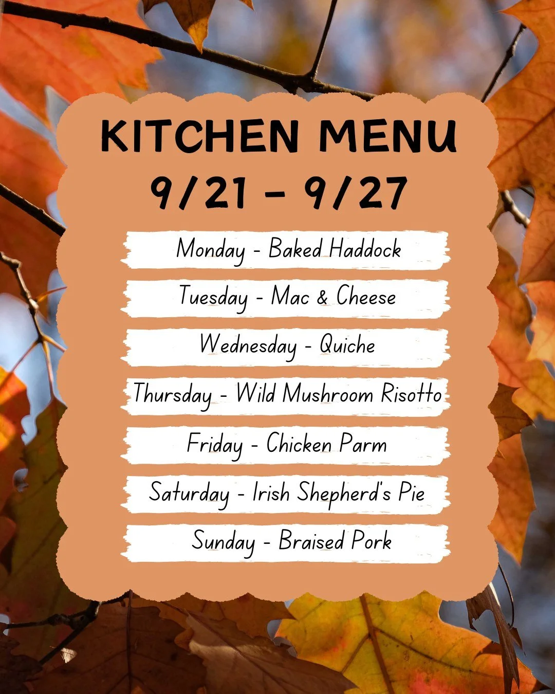 Check out our Entree Specials this week!