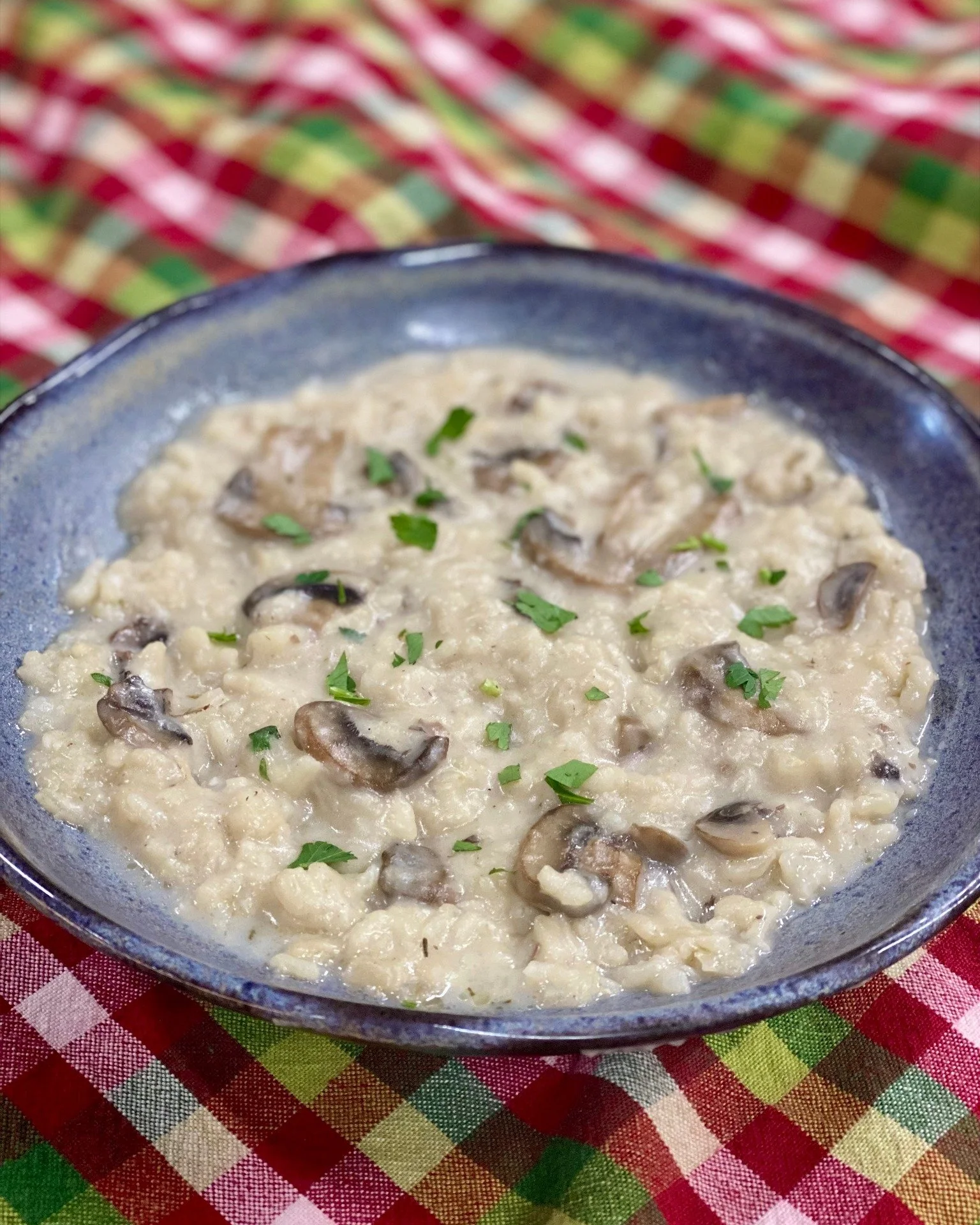 Wild Mushroom Risotto is our Entree special today, but there's always lots of outstanding options to choose from, like Pumpkin Ravioli with Sage Cream Sauce and Cheddar Broccoli Soup.