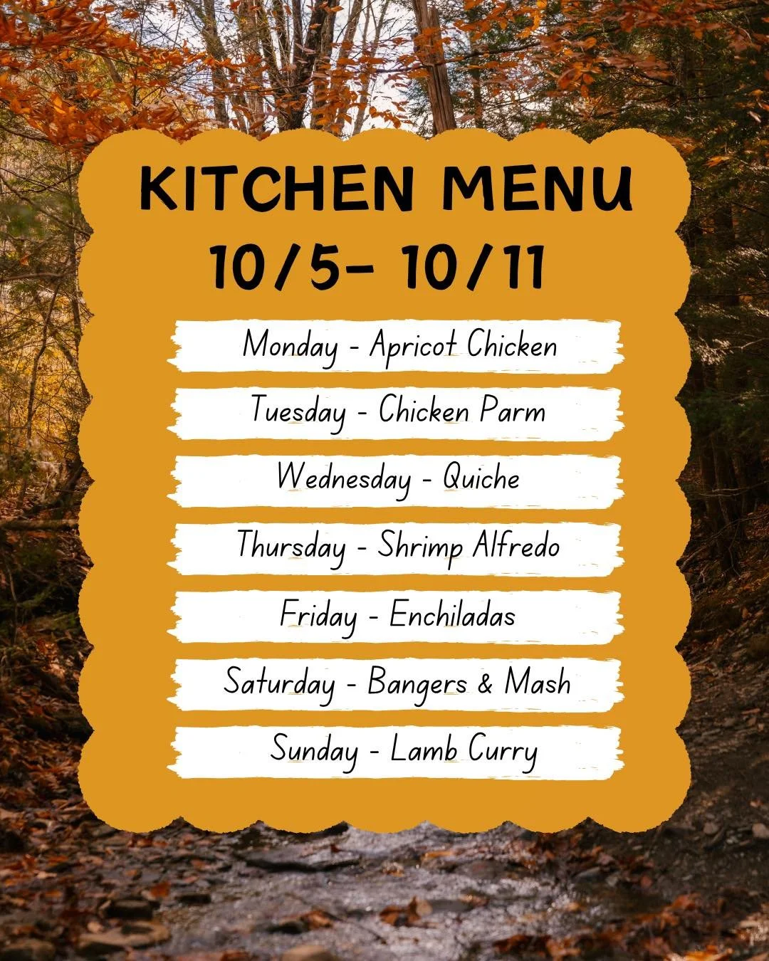 It&rsquo;s Menu Monday! Here&rsquo;s our menu specials this week!