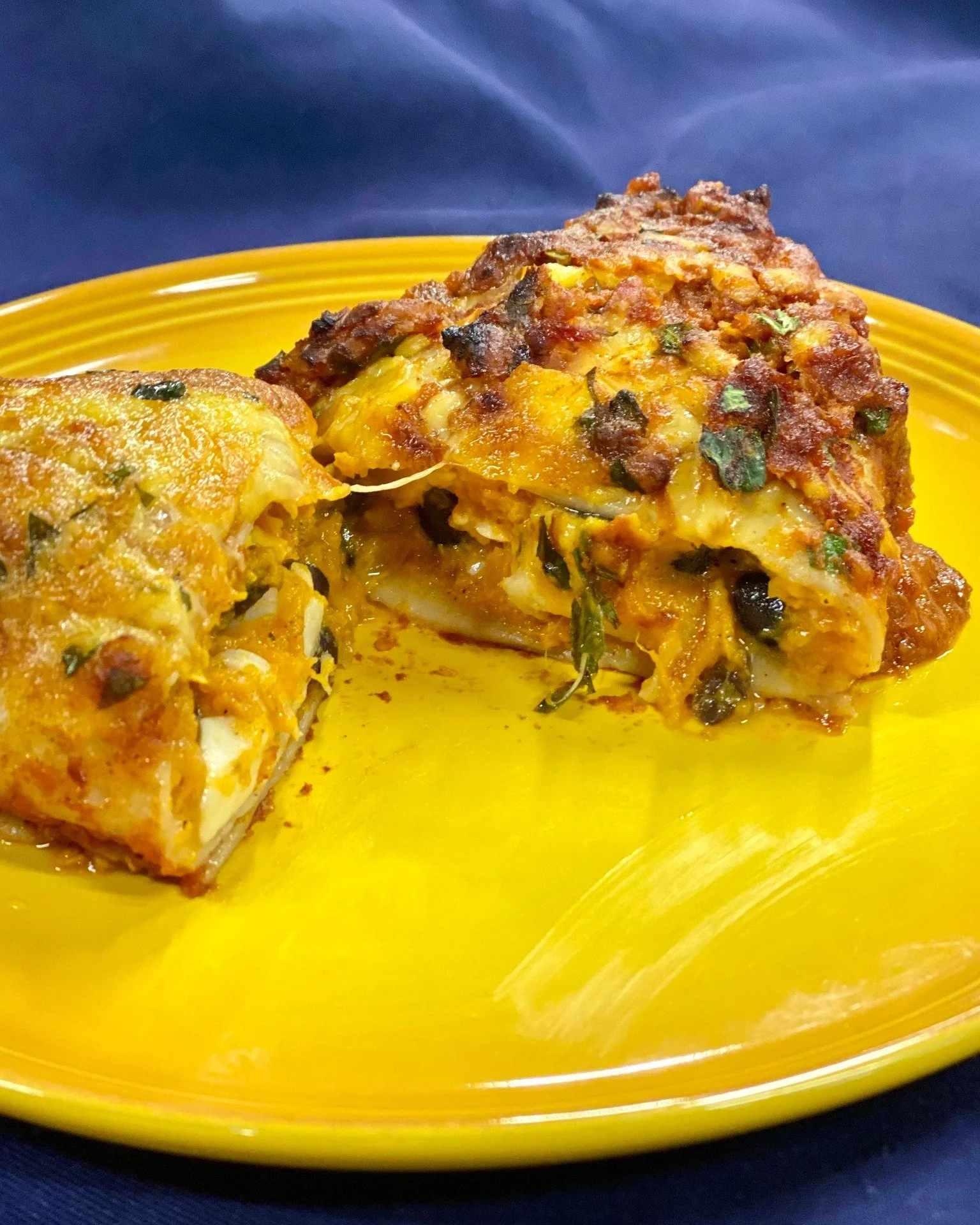 Want to tuck in to a tasty dinner but don't want the prep and dishes? We've got you covered! 
Our special today is Enchiladas, but we also have Pumpkin Ravioli with Sage Cream Sauce, and Three Bean Salad.