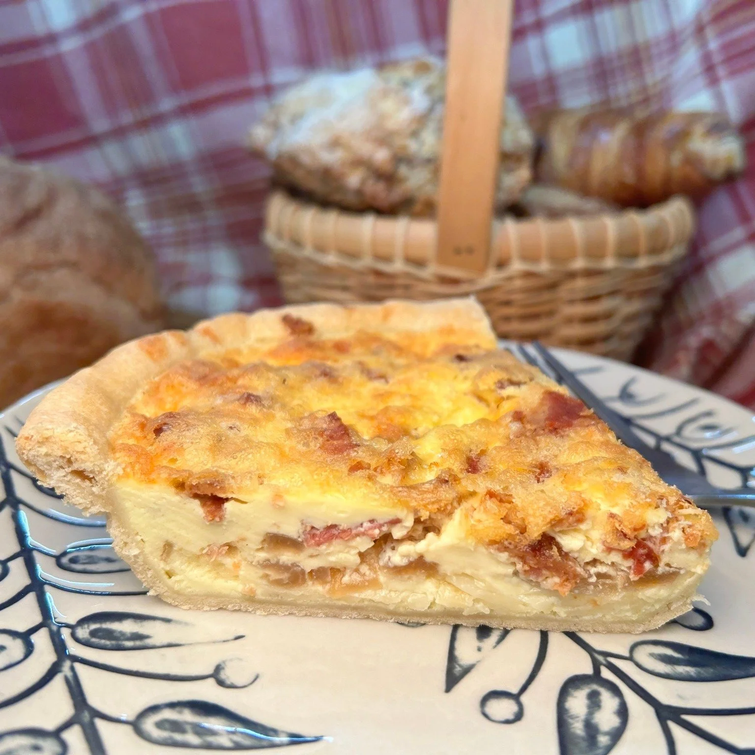 Quiche is our special today! Perfect for Sunday brunch/lunch.