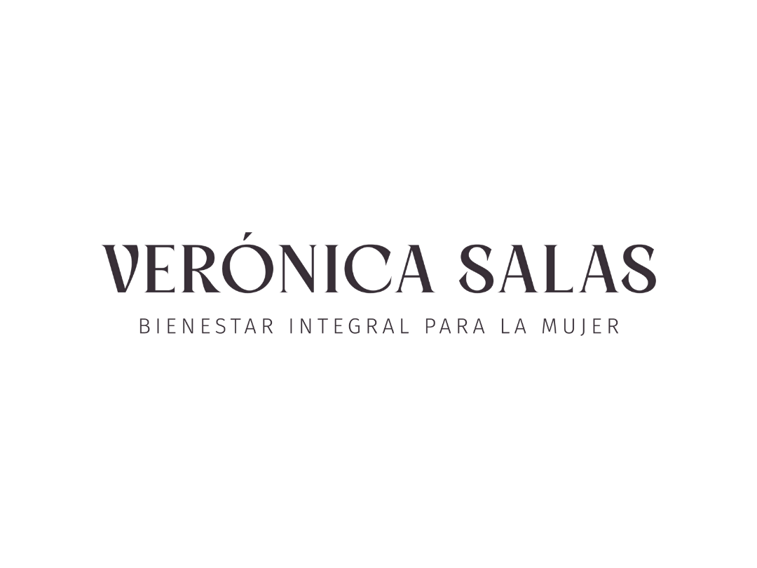 Logo with a silhouette of a woman and the text "Verónica Salas Bienestar Integral para la Mujer."