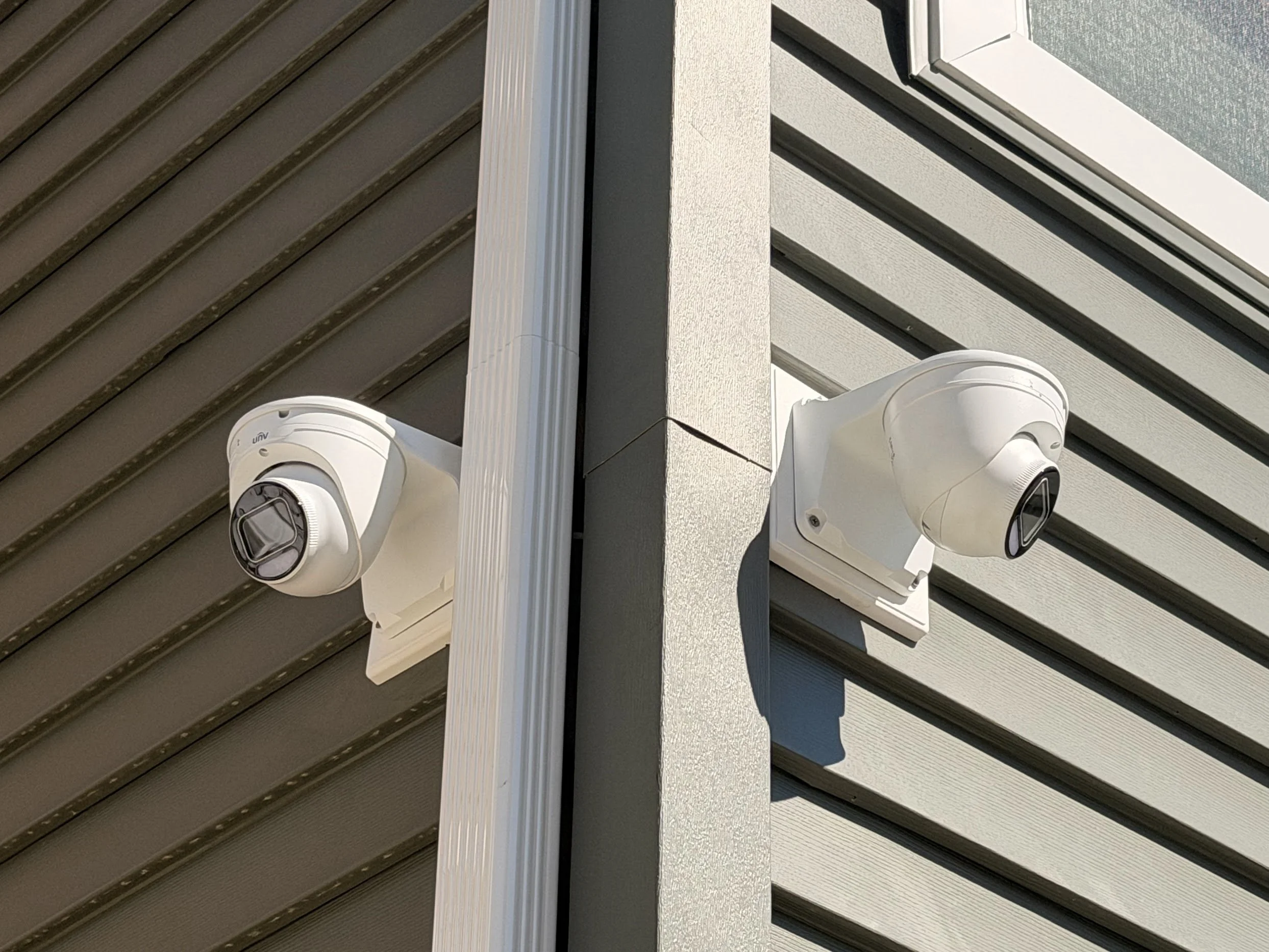 Beautiful home in Cherry Hill NJ went with 8MP (4K) Uniview Tri-Guard Series Turrets