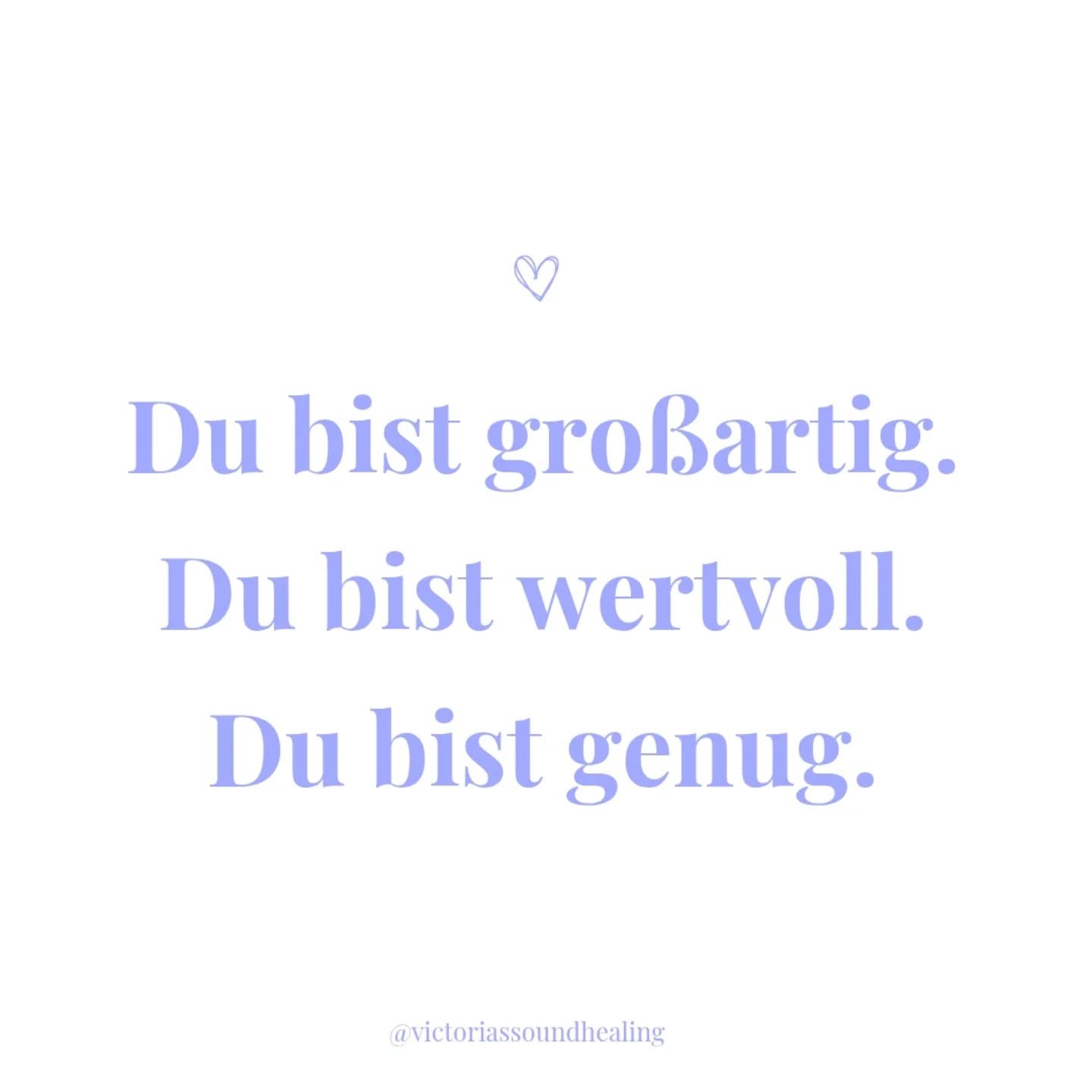 Ist so! ✨
.
.
.
#Inspiration #DuBistGenug #dubistwertvoll #dubistgrossartig #dailyinspiration #positivemindset #PositiveEnergy #ManifestationPower #EnergieBoost #affirmationenf&uuml;rjedentag #affirmationen #affirmationenf&uuml;rgl&uuml;ckunderfolg #
