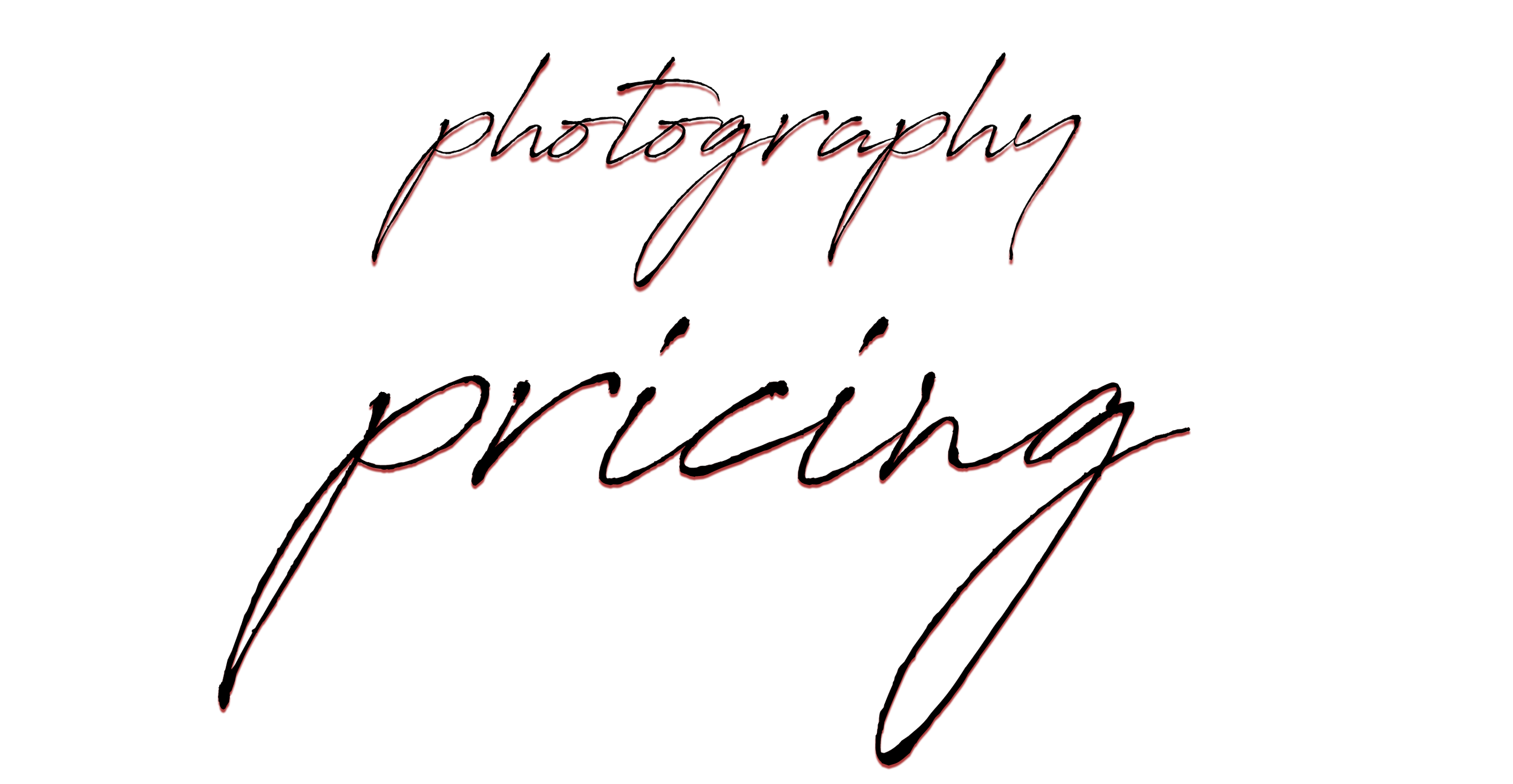reads "photography pricing"