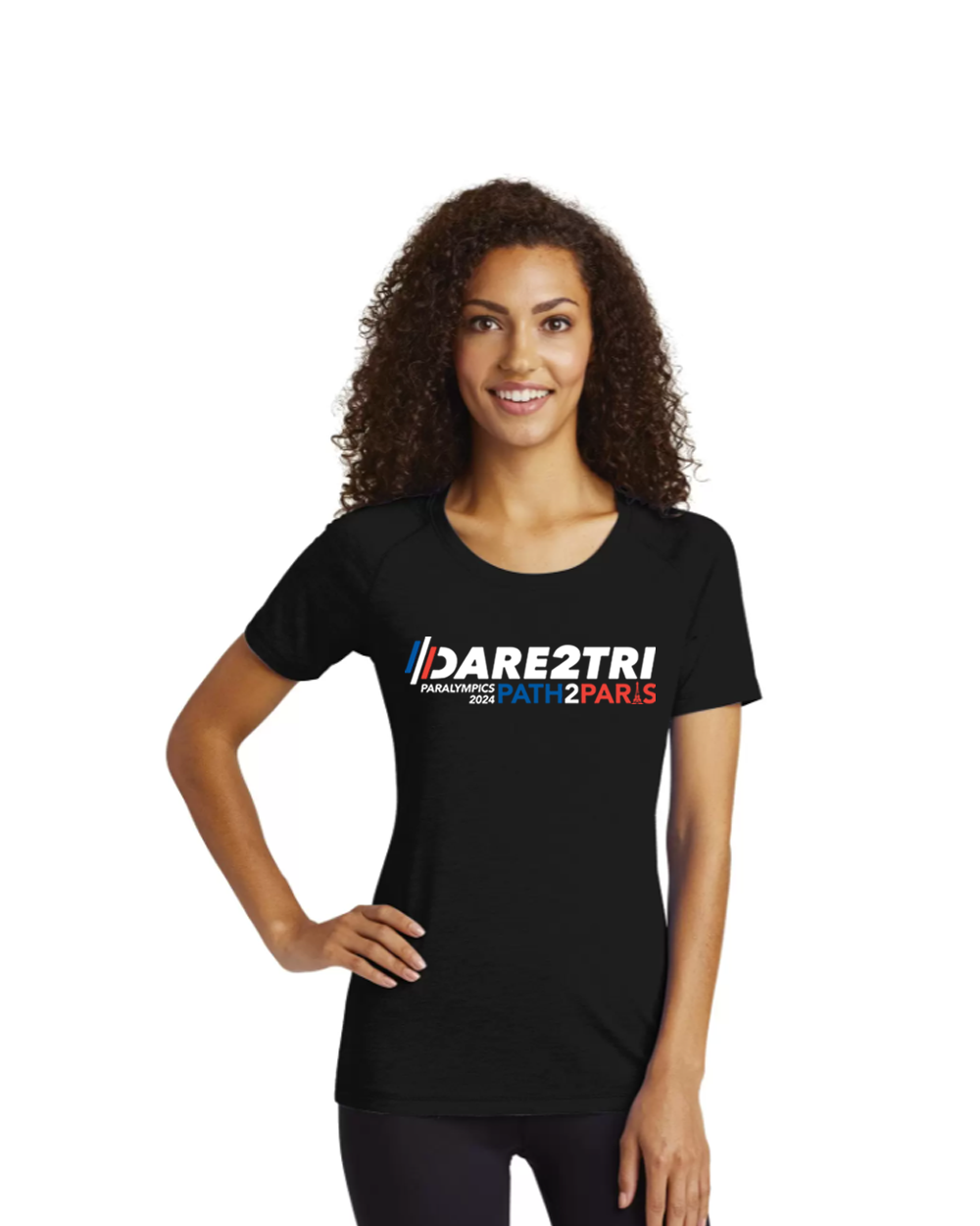 Dare2Tri Adult Women's Tech Tee Model.png