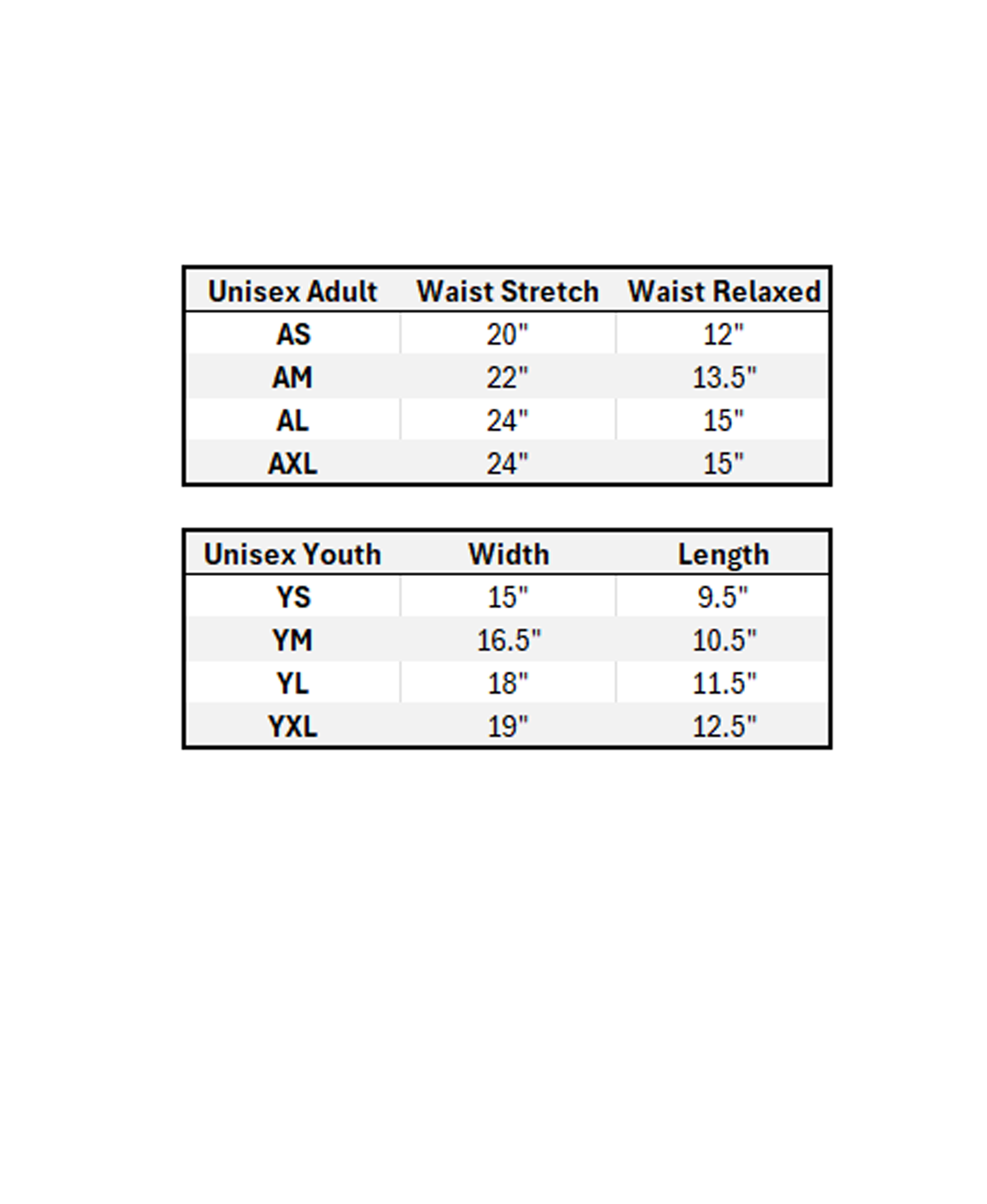 Alleson Shorts Sizing.png