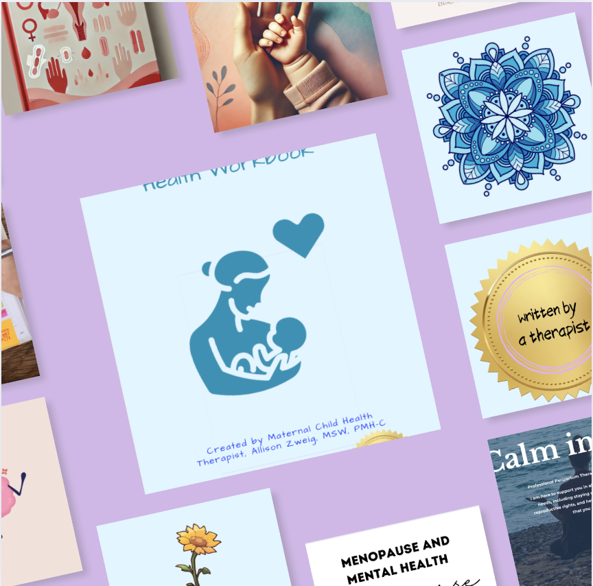 Postpartum Wellness Workbook | New Moms | Mental Health