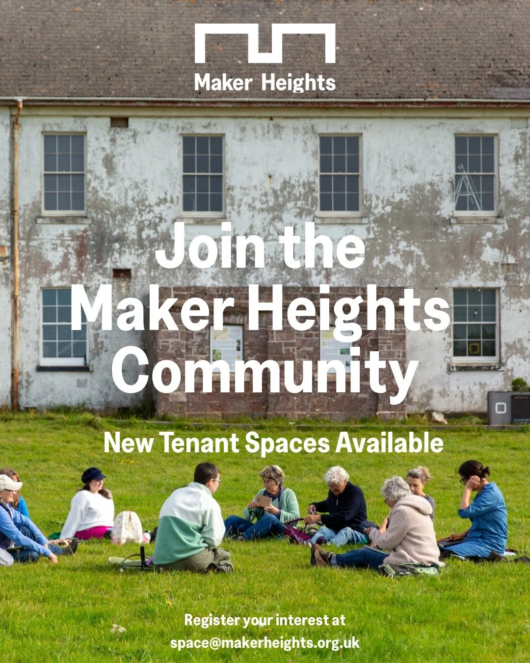 Join the Maker Heights community 🌿✨

Two new tenant spaces are coming up on the hill at Maker Heights!

We will be holding viewings during the following times:

Saturday 7th March, 11:00&ndash;1:00pm
Tuesday 10th March, 4:30&ndash;6:30pm
Friday 13th