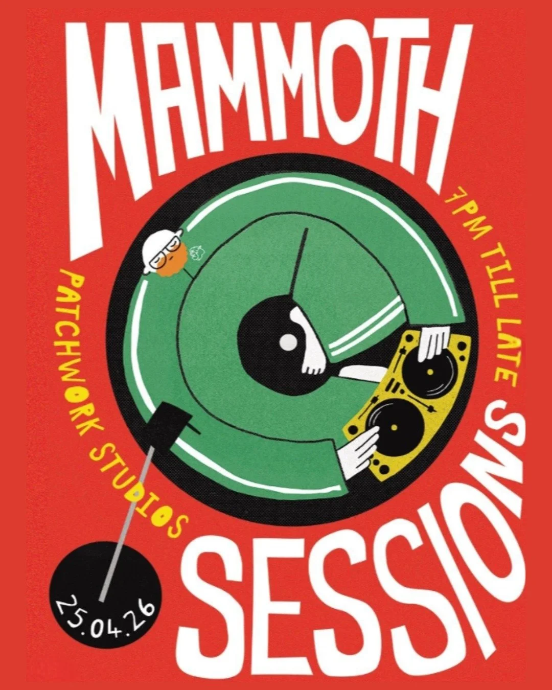 Tomorrow night 👌💿

Geddon down to Patchwork Studios for the return of @mammothsessions and friends, with an all-night vinyl score of hot disco, lost gospel, and heavenly electronica!

Grab some rocket fuel from @garrisongallery and wiggle the night