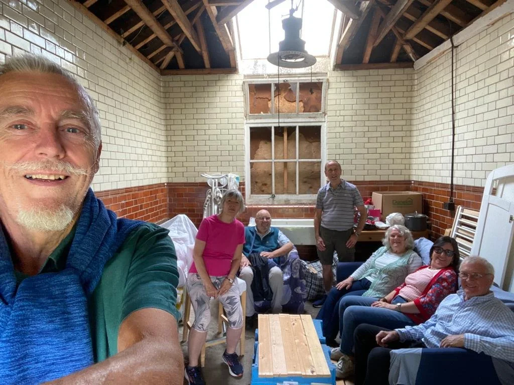 August 2023: Very 1st prayer meeting in the cleaned-up old Mortuary (aka Storage Room) and ...
April 2025: A restored and painted Chapel - our new place of prayer, worship and service. 
It's good to have a home to meet together and to encounter God's