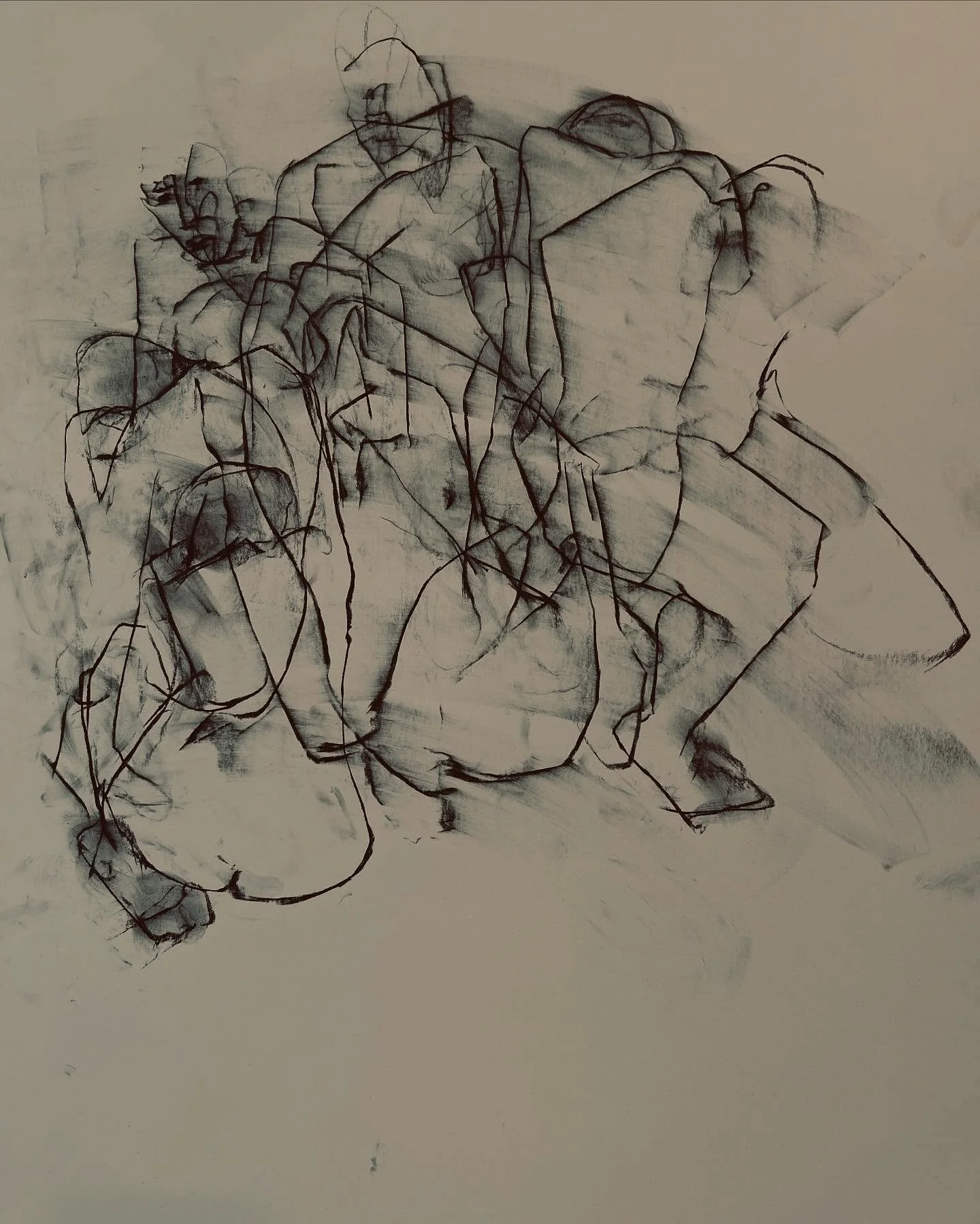 The beautiful and graceful @_catarina_moita one, two, and five minute and snail drawings.  thank you!!!🩶🩶🩶 @camposmartin030 @s.bamf_ #twoweeksworth#markmaking#gesturestudies #washingtonstudioschool
