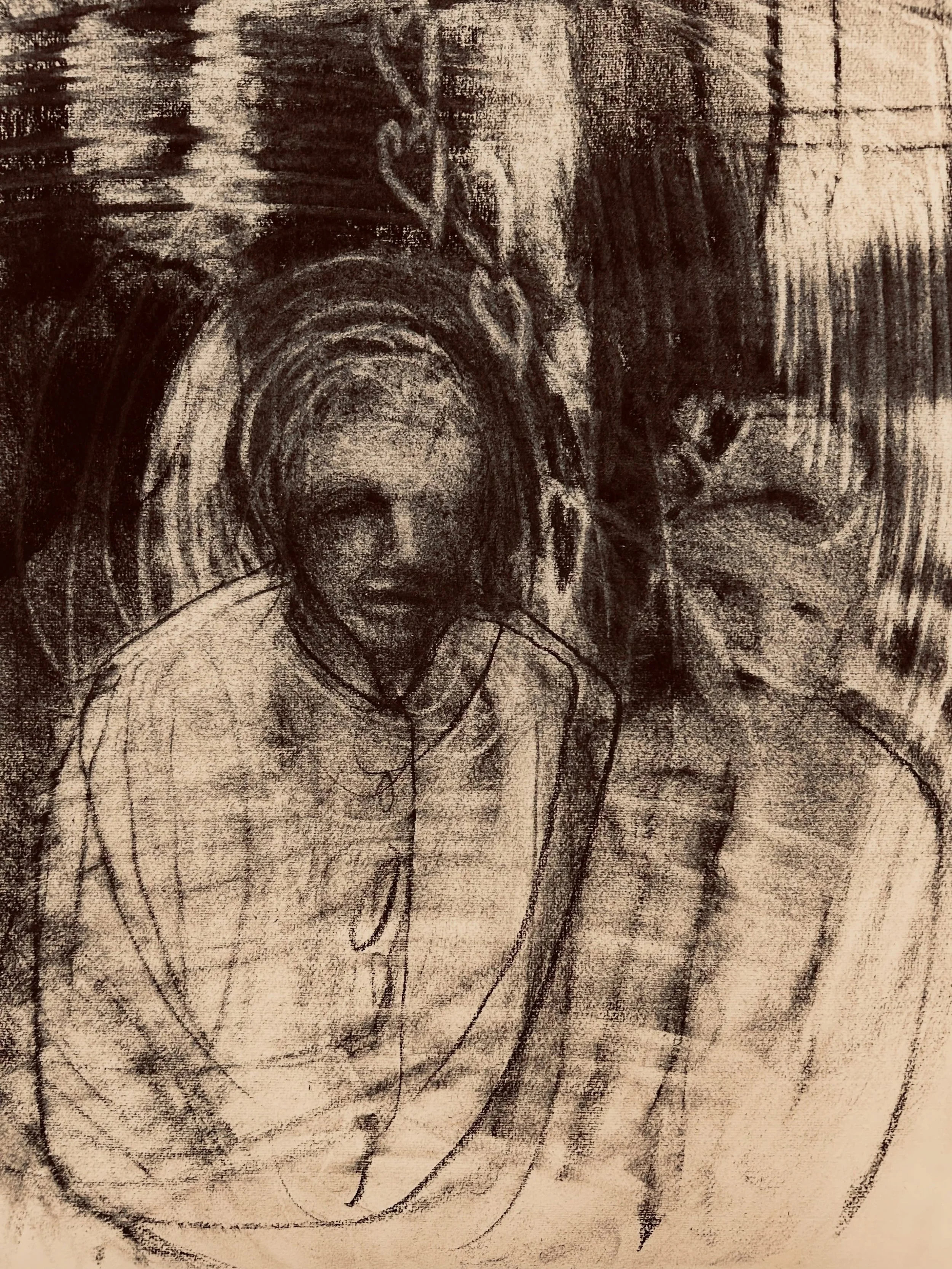 Quiet in my studio with emerging dream people. 

&ldquo;That which is most personal is most universal.&rdquo;
Carl Rogers 

#drawingfromimagination #drawingfromdreams #startwitheyesclosed#whathappenstooneofushappenstoallofus #collectivememory