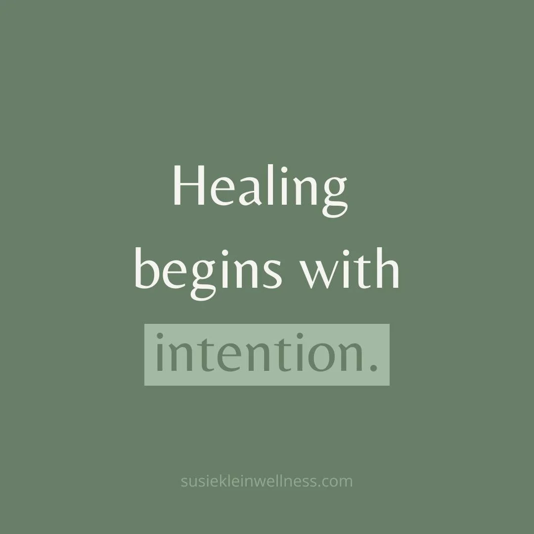 Wellness Wednesday 🌱✨

"Healing begins with intention."

Taking the first step toward well-being starts with a conscious choice&mdash;a simple intention to care for yourself, mind and body. Whether you're lacing up for a run, nourishing wi
