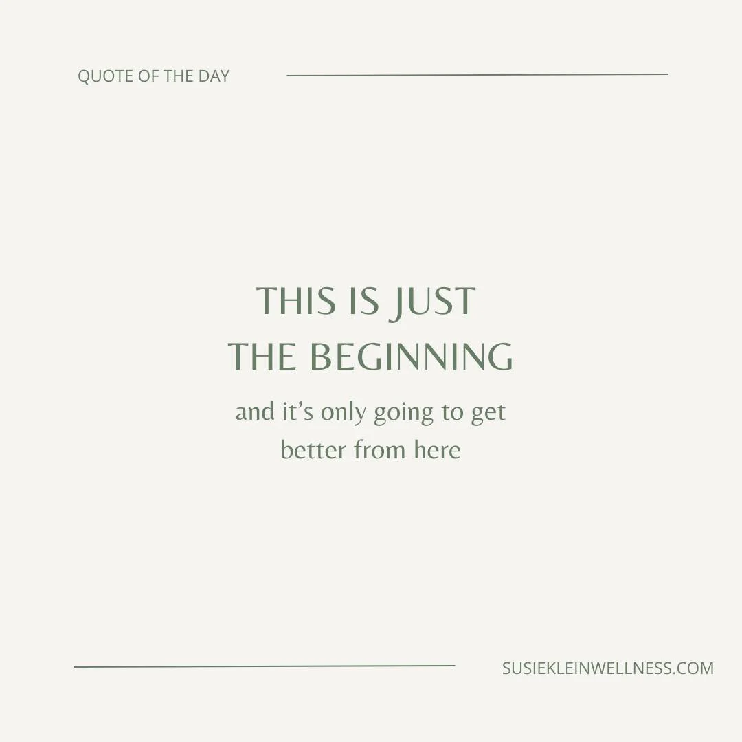 Wednesday Wellness: Remember, this is just the beginning&mdash;and it&rsquo;s going to get better from here. 💛 Every step you take is progress. Celebrate where you are, trust the journey, and know that your best is still ahead. Keep going&mdash;you&