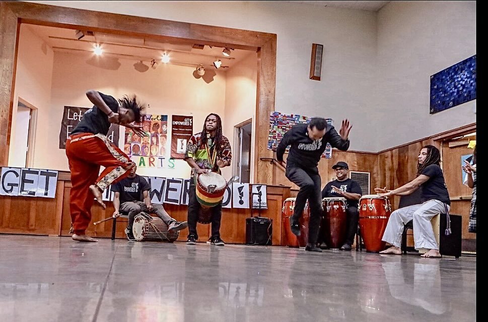 Let the drums elevate &amp; empower you! 
Unforgettable K-12 school programs day of drum, dance, arts empowerment and learning - celebrating African Diasporic Arts, History, Culture and Community Unity. All star team of Obba Babantund&eacute;, Kwesi,