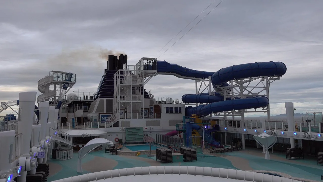 Top Deck of the Norwegian Bliss 