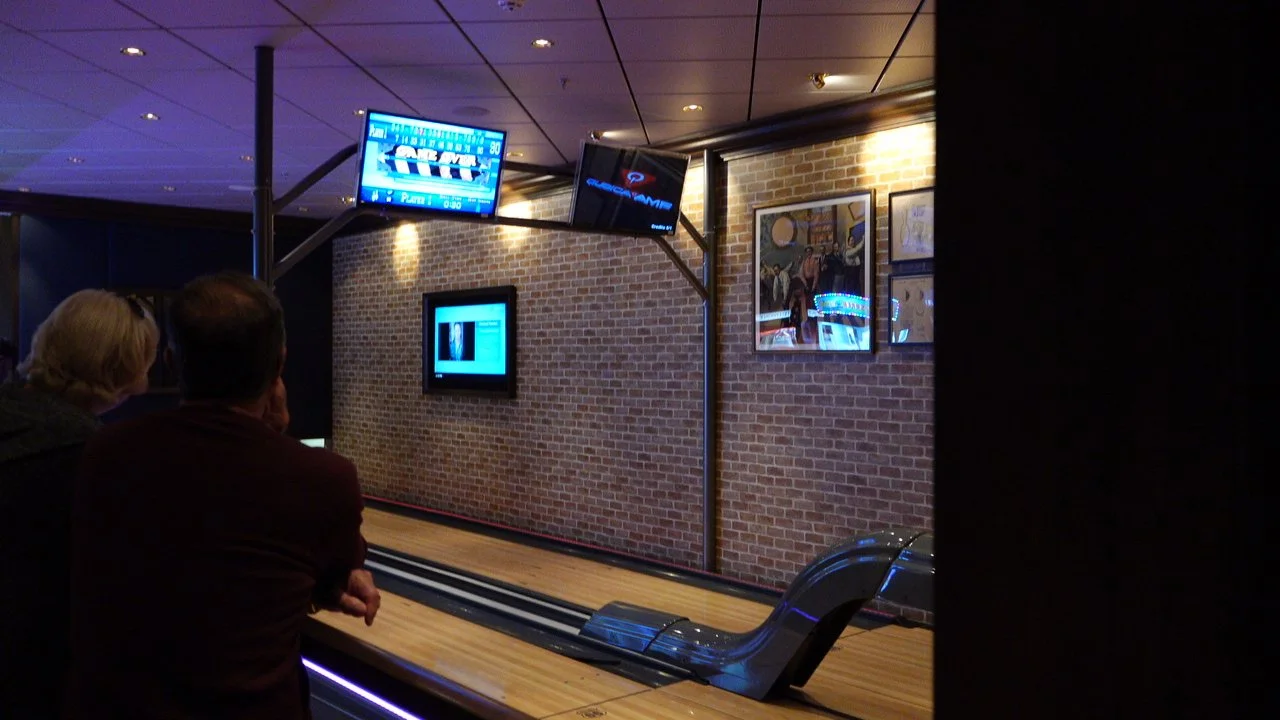 Two Lane Bowling Alley on the Norwegian Bliss 