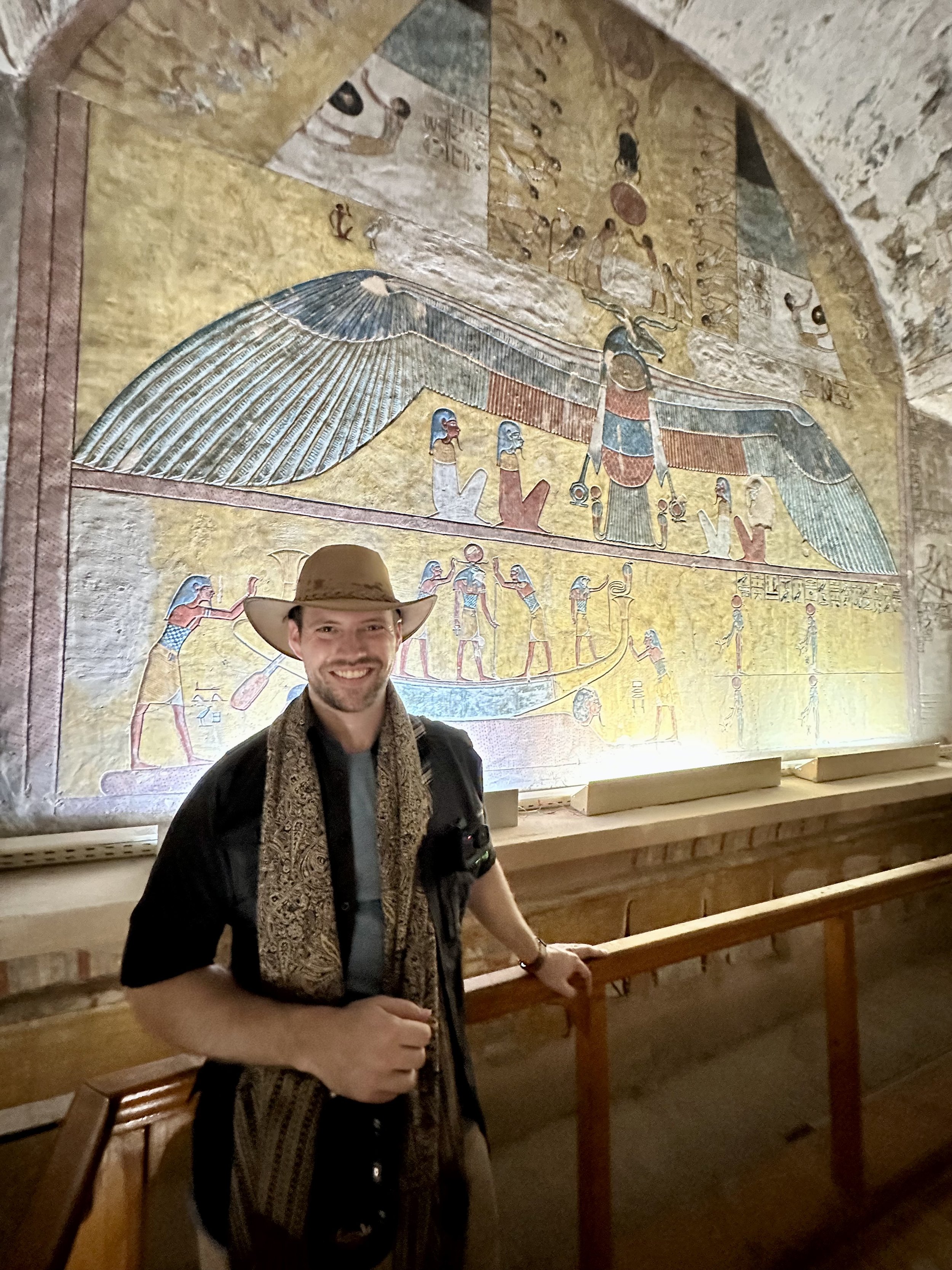 Tyler Braun in Valley of the Kings, Egypt