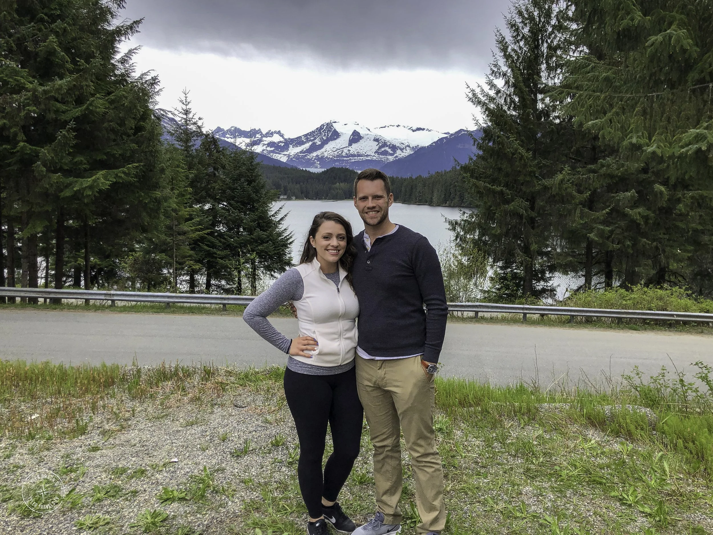 In Front of Mendenhall Glacier, Juneau, Alaska